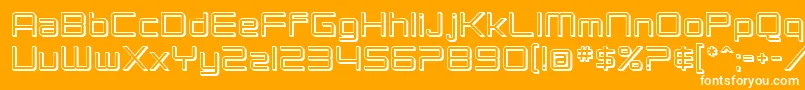 SfChromium24 Font – White Fonts on Orange Background