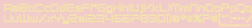 SfChromium24 Font – Yellow Fonts on Pink Background