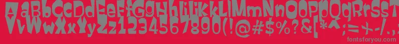 Firstatt Font – Gray Fonts on Red Background