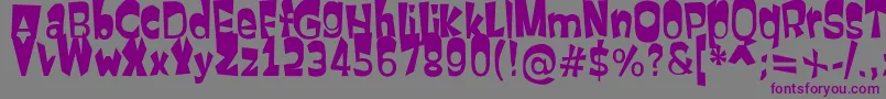 Firstatt Font – Purple Fonts on Gray Background