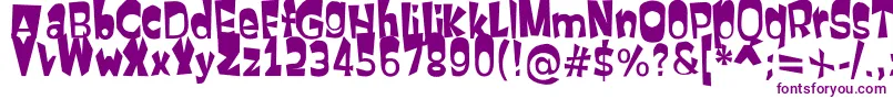 Шрифт Firstatt – фиолетовые шрифты на белом фоне