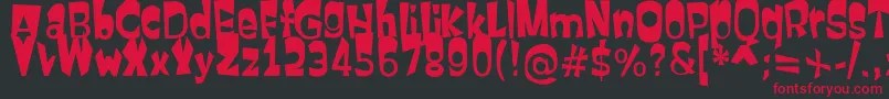 Firstatt Font – Red Fonts on Black Background