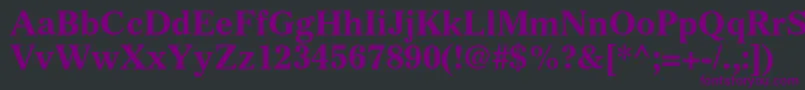 GazetteltstdBold Font – Purple Fonts on Black Background