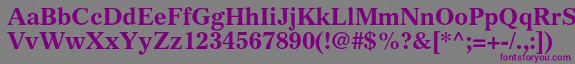 GazetteltstdBold Font – Purple Fonts on Gray Background