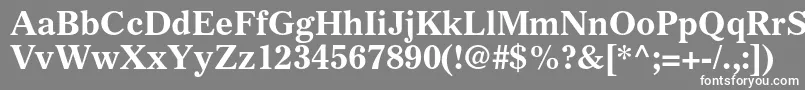 GazetteltstdBold Font – White Fonts on Gray Background