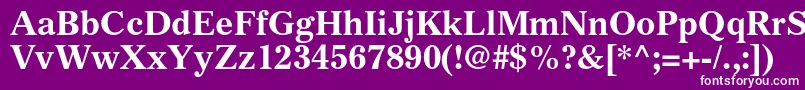 GazetteltstdBold Font – White Fonts on Purple Background