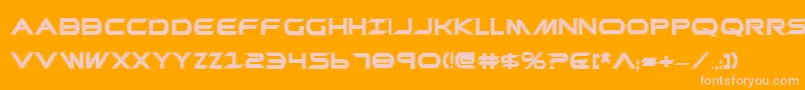 PrometheanCollegeBold Font – Pink Fonts on Orange Background