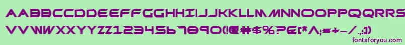 PrometheanCollegeBold Font – Purple Fonts on Green Background