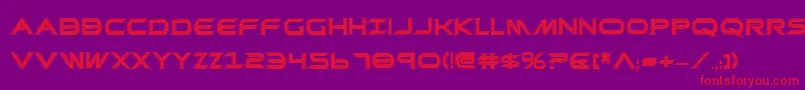 PrometheanCollegeBold Font – Red Fonts on Purple Background