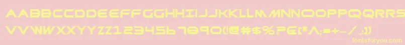 PrometheanCollegeBold Font – Yellow Fonts on Pink Background