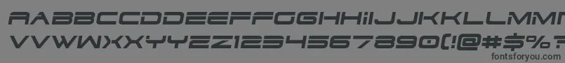 Шрифт Dodger3semital – чёрные шрифты на сером фоне