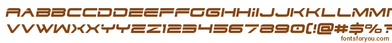 Шрифт Dodger3semital – коричневые шрифты на белом фоне