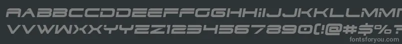 フォントDodger3semital – 黒い背景に灰色の文字