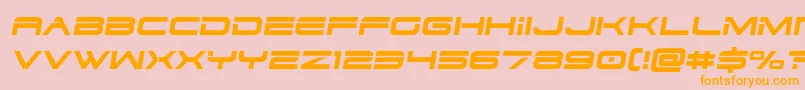 Dodger3semital Font – Orange Fonts on Pink Background