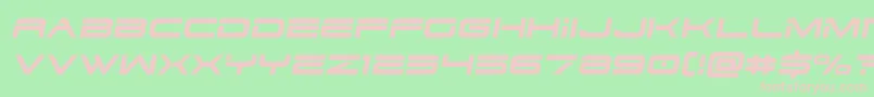 fuente Dodger3semital – Fuentes Rosadas Sobre Fondo Verde