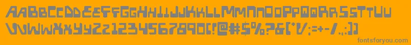 Xpeddistress Font – Gray Fonts on Orange Background