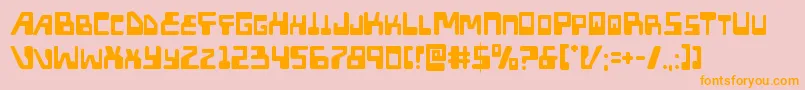 Xpeddistress Font – Orange Fonts on Pink Background