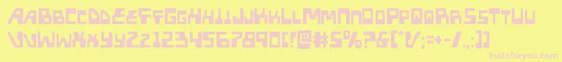 Xpeddistress Font – Pink Fonts on Yellow Background