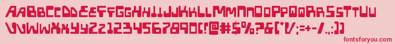 Xpeddistress Font – Red Fonts on Pink Background