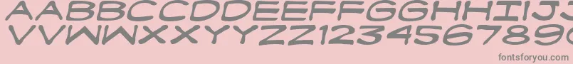Fanboyhci Font – Gray Fonts on Pink Background
