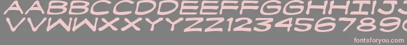 Weitere Informationen zur Fanboyhci-Schriftart Fanboyhci-Schriftart – Rosa Schriften auf grauem Hintergrund