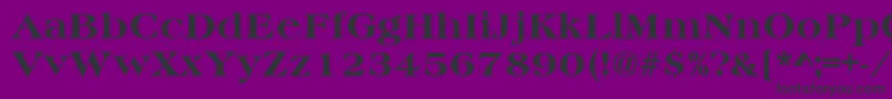 HeritageExtraBold-Schriftart – Schwarze Schriften auf violettem Hintergrund