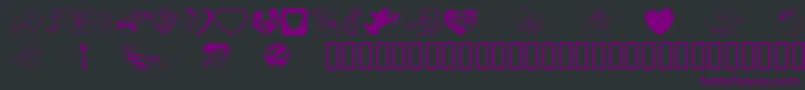 LuvyaBabe-Schriftart – Violette Schriften auf schwarzem Hintergrund