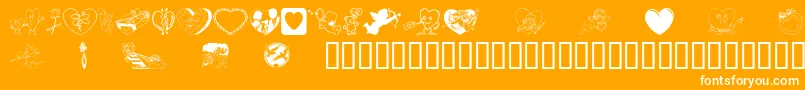 LuvyaBabe Font – White Fonts on Orange Background