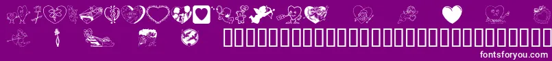 LuvyaBabe Font – White Fonts on Purple Background