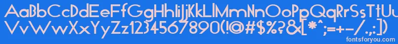 Подробнее о шрифте GloBold Шрифт GloBold – розовые шрифты на синем фоне