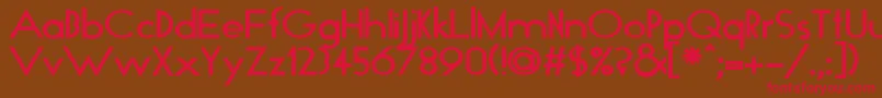 GloBold Font – Red Fonts on Brown Background