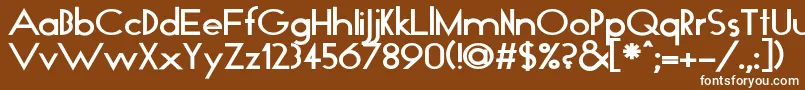 Подробнее о шрифте GloBold Шрифт GloBold – белые шрифты на коричневом фоне