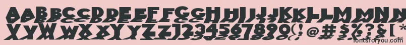 Mirrorblack Font – Black Fonts on Pink Background