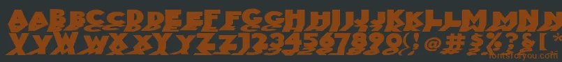 Mirrorblack Font – Brown Fonts on Black Background