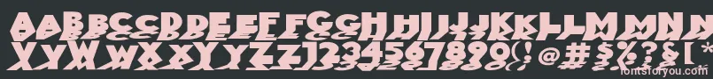 Mirrorblack Font – Pink Fonts on Black Background