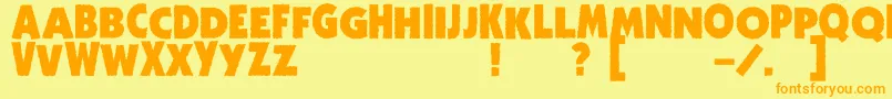 Подробнее о шрифте ZhukovZippo Шрифт ZhukovZippo – оранжевые шрифты на жёлтом фоне