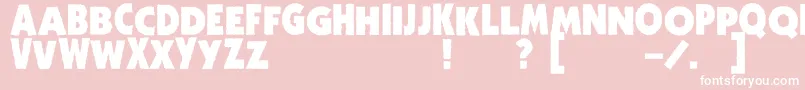 ZhukovZippo Font – White Fonts on Pink Background