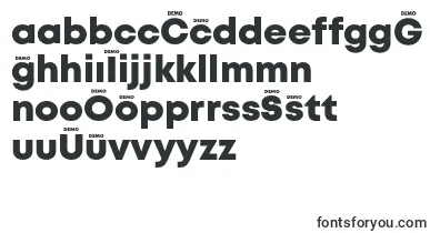 MontHeavydemo font – turkish Fonts