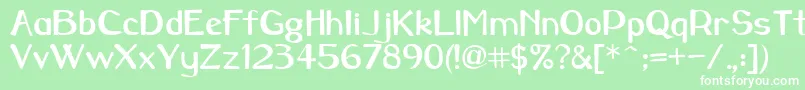 Carawaybold Font – White Fonts on Green Background