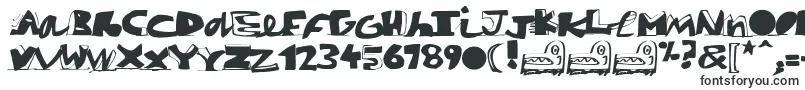 Paintblack-fontti – suuret fontit