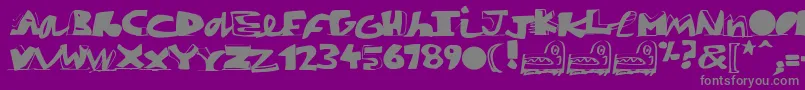 Weitere Informationen zur Paintblack-Schriftart Paintblack-Schriftart – Graue Schriften auf violettem Hintergrund