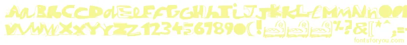Czcionka Paintblack – żółte czcionki