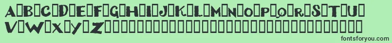 DizzyBitch Font – Black Fonts on Green Background