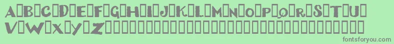 DizzyBitch Font – Gray Fonts on Green Background