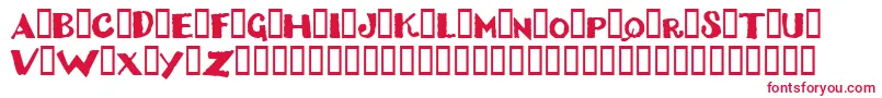 DizzyBitch Font – Red Fonts on White Background