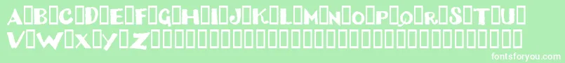 DizzyBitch Font – White Fonts on Green Background