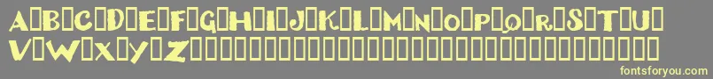 DizzyBitch Font – Yellow Fonts on Gray Background