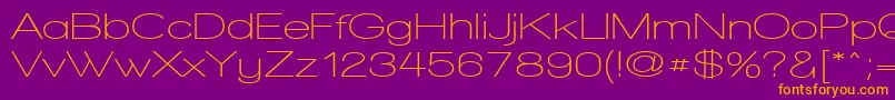 WalkwayExpandSemibold Font – Orange Fonts on Purple Background