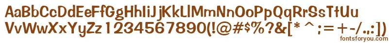 InadonsskRegular Font – Brown Fonts on White Background