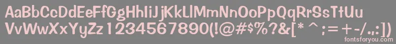 InadonsskRegular Font – Pink Fonts on Gray Background